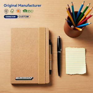 Carnet de notes A5 classique personnalisable en cuir rigide, ligné, durable, avec sangle, idéal pour les conférences et l'écriture - Product Image 1