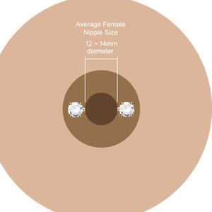 Anneau de mamelon droit en diamant, perle personnalisée en or 14K, 6mm - Product Image 6