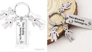 Dropshipping Pendentif porte-clés personnalisé en acier inoxydable pour les cadeaux créatifs de bricolage - Product Image 2