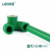 Conexión en T de Retorno con Rosca Interna Tipo U de PPR Ledes, Resistente a la Corrosión, 20mm 25mm 32mm, Accesorios para Tuberías de Sistemas de Suministro de Agua