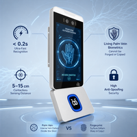 Terminal de reconnaissance veineuse palmaire 5'' 8'' Android 11 Contrôle d'accès biométrique Écran tactile LCD Android Vente directe usine OEM ODM