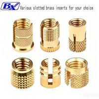 Slotted Expansion Brass Insert with Inner Plate Pre-embedded Acrylic Quick-installation Threaded Insert High-strength Screws