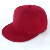 Gorra de béisbol clásica con visera plana, ajustable, de alta gama, estilo moderno, de color liso.