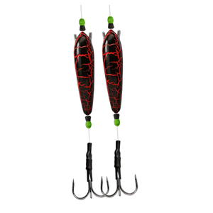 Hameçon triple pour pêche au poisson-chat avec flotteur, émerillon rotatif à 360°, émission sonore, anti-accrocs, appât suspendu, résistant à la corrosion, de 10g à 30g - Product Image 1