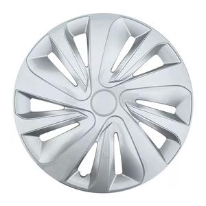 Cubierta de rueda de coche barata de Color plateado resistente, modelo Universal de <span class=keywords><strong>17</strong></span> pulgadas, Material PP, <span class=keywords><strong>tapacubos</strong></span> de <span class=keywords><strong>llanta</strong></span> central de desgaste - Product Image 2