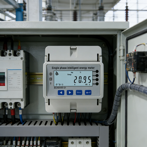 Bestseller PC und Mobilgerät Multifunktionszähler Einphasiger 4P-Schienenmontage-Energieverbrauchsmesser für Smart Home - Product Image 1