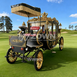 Espléndida Carruaje Real de Lujo con Detalles de Tallado Elegantes para Grandes Celebraciones, Decoración de Exteriores para Hoteles - Product Image 5