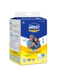 Couche pour adulte Adilo, style à bande ouverte, taille extra large, conçue pour une absorption maximale, ajustement confortable et sécurisé, facile à porter - Product Image 6