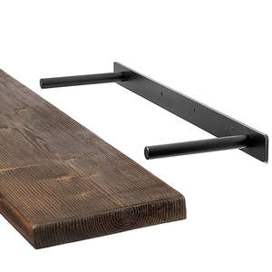 ชั้นวางของลอยได้เฟอร์นิเจอร์เหล็กแบบสั่งทำซ่อนคนตาบอดรองรับโลหะติดผนังที่มองไม่เห็นชั้นวางของแบบลอยตัว - Product Image 1