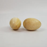 Jouets en bois en forme d'œufs, œufs gravés pour enfants