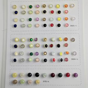 <span class=keywords><strong>Botones</strong></span> de camisa de tela de mujer de alta calidad de 18L, vástago de Metal de aleación de Zinc lavable, cierres de camisa de lujo coloridos al por mayor - Product Image 6