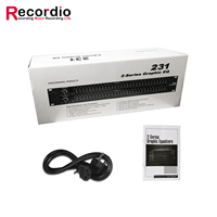 Égaliseur graphique à deux canaux GAX-231S Recordio, 31 bandes, crossover sans fil Dbx, réponse en fréquence 10 Hz-50 kHz, dynamique 108 dB