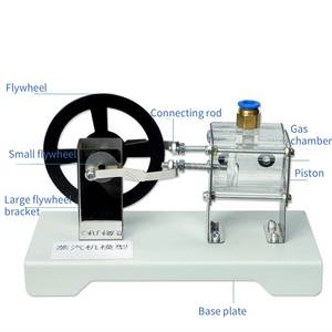 भाप इंजन मॉडल भौतिक भाप दबाव पिस्टन आंदोलन सिलेंडर संरचना और कार्य सिद्धांत मॉडल - Product Image 2
