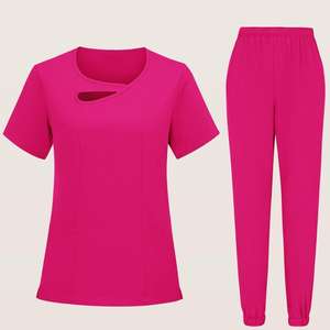 ชุดเครื่องแบบโรงพยาบาลแบบห่วงบันจี้จั้นพวงกระเป๋าเดียวสะดวกสบายสำหรับพยาบาลในโรงพยาบาลและคลินิก - Product Image 5