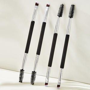 Baguettes de mascara double face Private Label Single Eyeliner Brush Wood Angled Spoolies Brow Eyebrow Brush - Product Image 1