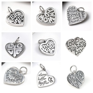 S925 James Avery amor en forma de carta serie encanto colgante - Product Image 1