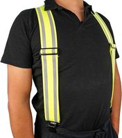 Bretelles de sécurité réfléchissantes MELOTOUGH | Bretelles de travail avec bande réfléchissante haute visibilité pour maintenir la ceinture porte-outils
