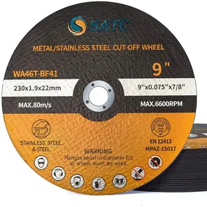 10x 9x 075'' x7/8 ''in acciaio inox metallo tagliato fuori ruota angolo smerigliatrice dischi utensili abrasivi