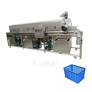 Industrial High Pressure Plastic Pallet Washing Machine Tray Crate Washer for Indonesia