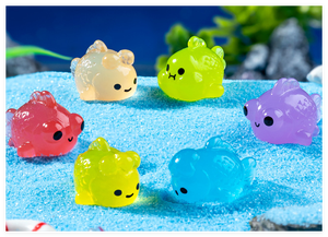 Sáng Thủ Công Mỹ Nghệ Thời Trang Phát Sáng 3D Xe Tăng Nhân Tạo Vàng Sao Chất Béo Cá Trang Trí Nhựa Hình Thu Nhỏ Nhỏ Bức Tượng Nhỏ - Product Image 6