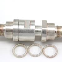 Contact à ressort électrique haute tension conducteur en cuivre béryllium, type doigt, à ressort hélicoïdal, axial et radial
