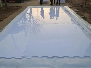 Papan seluncur matras es sintetis hdpe es buatan/papan dasher arena hoki es sintetis luar ruangan