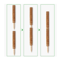 Supports de plantes en mousse naturelle pliables, écologiques, minimalistes, pour jardin suspendu et sol, en fibre de coco