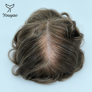 Prótesis Capilar Masculina NG de 0.02mm con Sistema V-Loop, Cabello Humano Indio 100%, Línea de Cabello <span class=keywords><strong>Invisible</strong></span> y Natural, 8x10 Pulgadas - Product Image 1