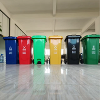 Poubelle en plastique 30L/70L/100L/120L 240 360 660 1100 Litres Poubelle industrielle d'extérieur Poubelle en plastique
