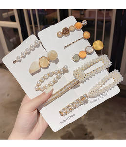 Женские заколки для волос с жемчужинами и цветами, винтажные длинные заколки с кристаллами и цветами, заколки для волос для девочек, аксессуары для волос, заколки для волос - Product Image 2