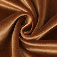 Tissu en velours extensible brillant en gros, Spandex/Polyester 240GSM pour robes, costumes, tapisserie et décoration intérieure