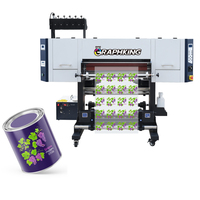 Graphking Factory 3PC Xp600 I3200 Cabezales de impresión 70cm Tamaño Impresión 65cm UV DTF Impresora Impressora Plotter Machine