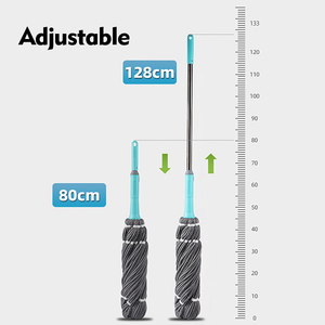Serpillère rotative télescopique magique 360° pour nettoyage humide et sec des sols – Nouveauté très demandée - Product Image 4