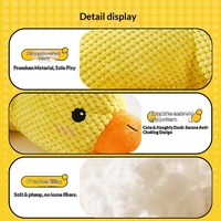 Jouet en peluche pour chien, en forme de canard, pour soulager les poussées dentaires et l'ennui, apaisant, sonore et interactif