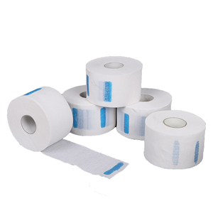 Rotolo di carta monouso personalizzata con logo stampato per collo, in carta kraft, per parrucchieri e saloni di bellezza - Product Image 1