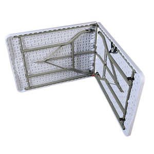 طاولة قابلة للطي من البلاستيك HDPE بتصميم عصري ومجوف، طاولة محمولة طويلة، بيع مباشر من المصنع - Product Image 6