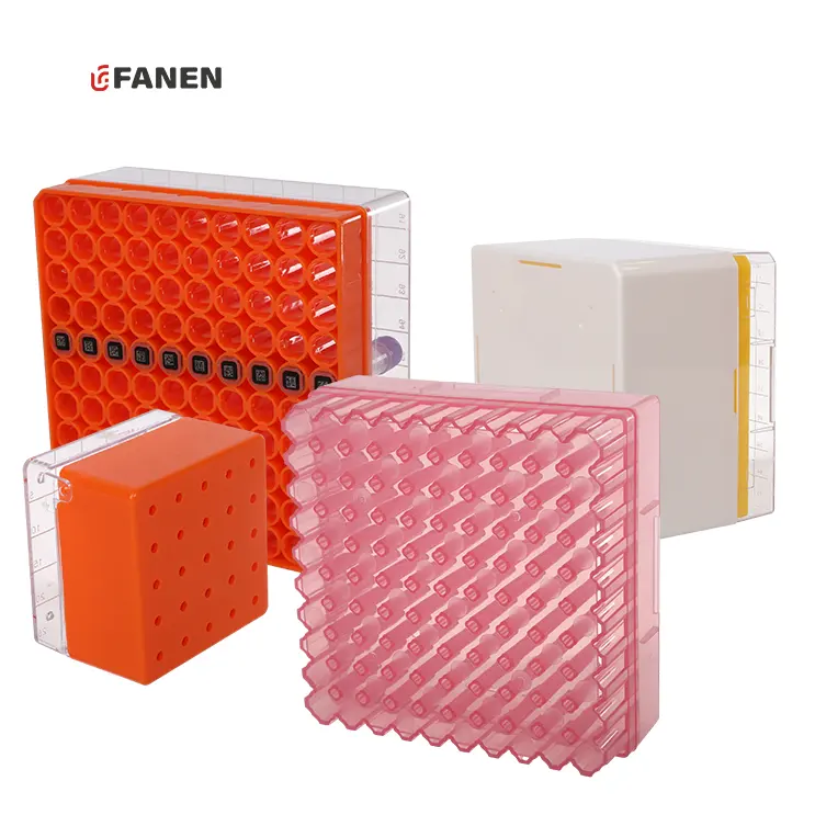 Fanen 극저온 저장 상자가 잘 100 플라스틱 극저온 상자 극저온 유리 병