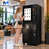 Distributeur automatique de café intelligent pour bureau, hôtel, aéroport, café, avec sortie de tasses automatique et personnalisation de la marque pour les distributeurs