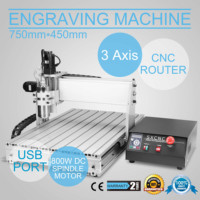 Routeur CNC 3 axes Vevor 2200W 6040 Graveur 3D Port USB Simple 2200W 6040 Routeur CNC Nouveau Réservoir d'eau pour la découpe de pierre et de métal