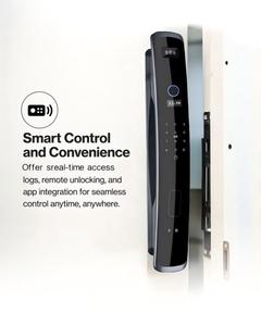 Cerradura Inteligente para Puerta con Huella Dactilar, Reconocimiento Facial, Contraseña (Código), Control por Aplicación, Sistema de Seguridad Tuya para Puerta de Madera - Product Image 3
