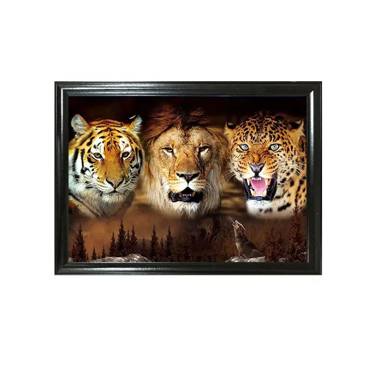 Imagen 3D de Tigre/León/leopardo, holograma 3D, imagen de animal para venta al por mayor