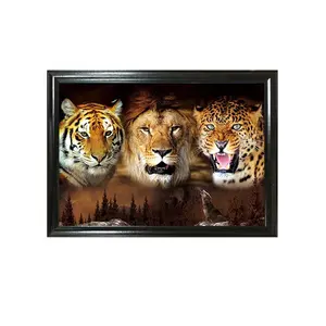 3D resim kaplan/aslan/leopar 3D hologram resim hayvan toptan için