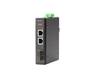 ONV 20Km Khoảng Cách Truyền 2*10/100M Poe Port + 1*155M SC Cổng Quang PoE Switch Công Nghiệp Fiber Media Converter - Product Image 1