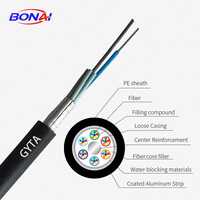 Cable de Fibra Óptica Blindado para Exteriores GYXTW GYTA GYTS GYTA53 GYTC8S G652d Monomodo de 2, 4, 6, 8 y 12 Núcleos con Cubierta de PE, el Más Vendido