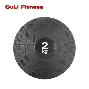 Guli Fitness Red 10lb20lbスクエアグリップハードPVCサンドフィリングクロスコアトレーニングフィットネスラバー加重メディシンボールスラムボール