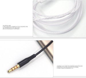 Écouteurs intra-auriculaires stéréo, 3.5mm, oreillettes avec micro <span class=keywords><strong>pour</strong></span> téléphone portable MP3 MP4, 2 pièces - Product Image 5