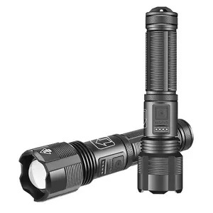 1600 XHP50 aluminum led torch flashlights 18650battery 1000lumens press switch handheld flashlights waterproof IPX4 5modes light