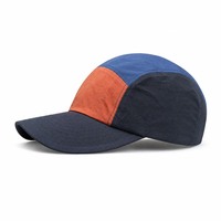Casquette de baseball personnalisée avec logo, bicolore, 6 panneaux, respirante, pour sports de plein air