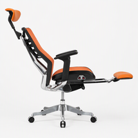 Chaise de bureau exécutive VANBOW de haute qualité, pivotante, avec dossier haut en maille, réglable en hauteur