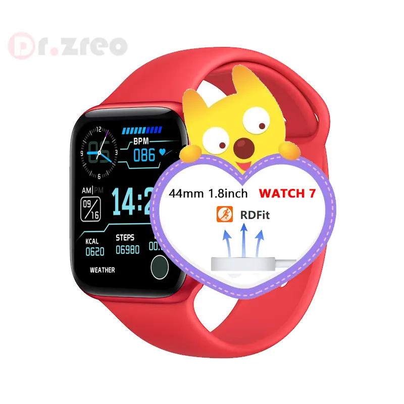 PL6 PRO Smartwatch 20211.8 inch HD Display Wireless Charge Watch 7 Smart Watch Men Women Fitness Tracker For Xiaomi Android IOS